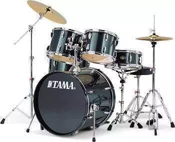 Swingstar 5-Piece Drum Kit with Hardware - Black